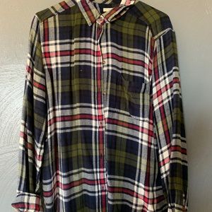 Multicolored fall flannel